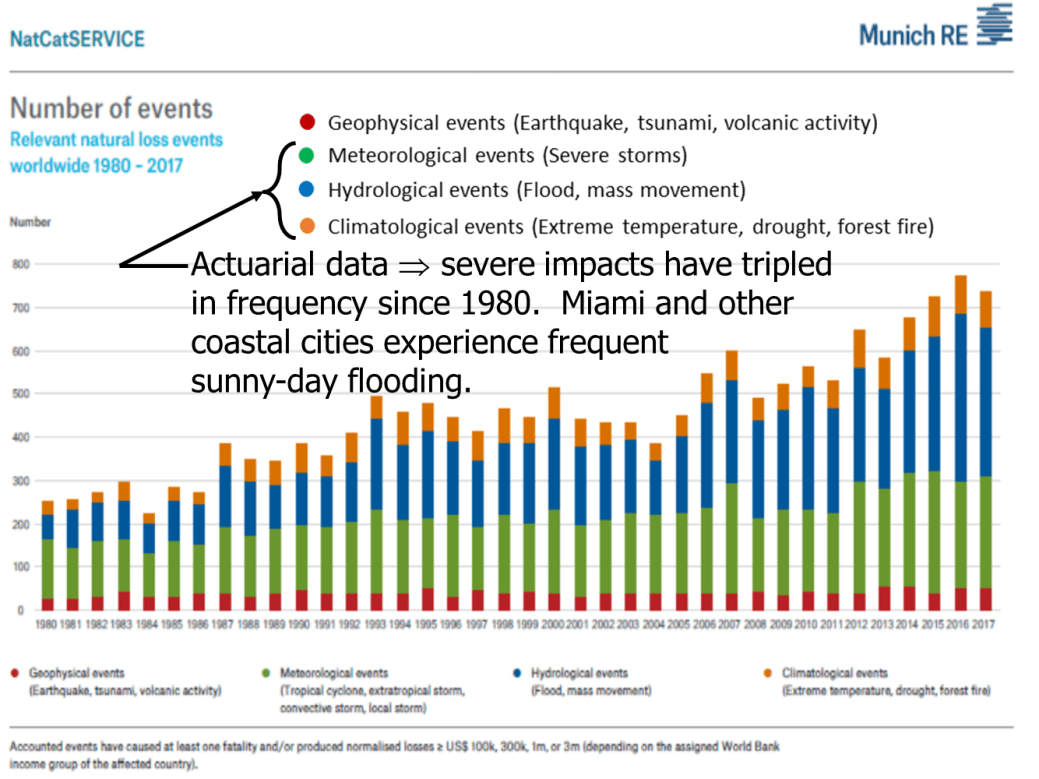 Munich RE disaster statistics annotated