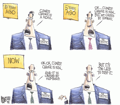 climate denier evolution