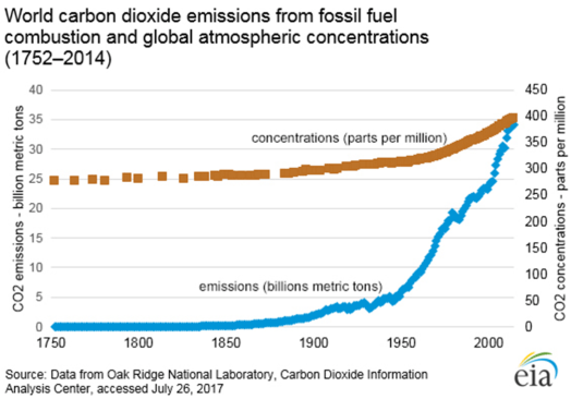 carbon dioxide buildup